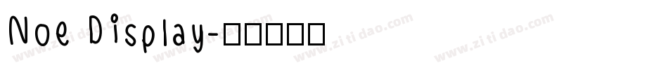 Noe Display字体转换